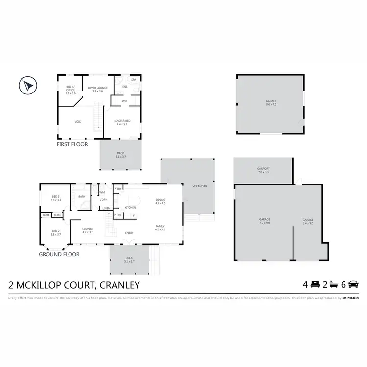 Floorplan of Homely house listing, 2-6 McKillop Court, Cranley QLD 4350