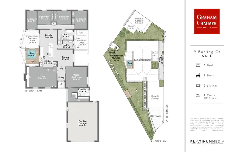 Floorplan of Homely house listing, 9 Burling Court, Sale VIC 3850