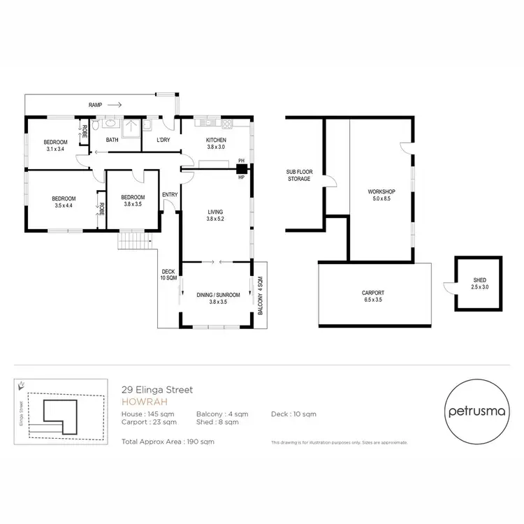 Floorplan of Homely house listing, 29 Elinga Street, Howrah TAS 7018