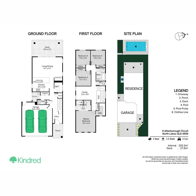 Floorplan of Homely house listing, 9 Attenborough Circuit, North Lakes QLD 4509