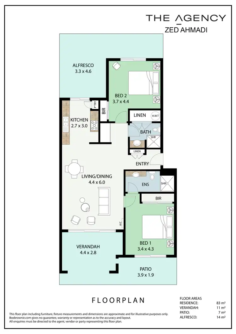 Floorplan of Homely unit listing, 43/3 Sunlander Drive, Currambine WA 6028