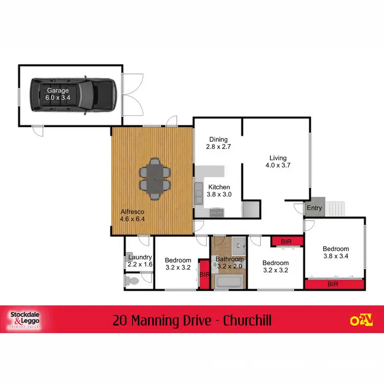 Floorplan of Homely house listing, 20 Manning Drive, Churchill VIC 3842
