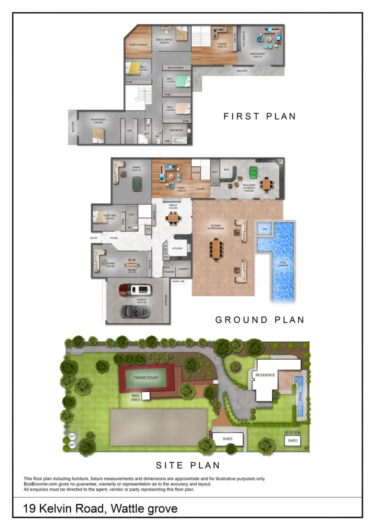 Floorplan of Homely rural property listing, 19 Kelvin Road, Wattle Grove WA 6107