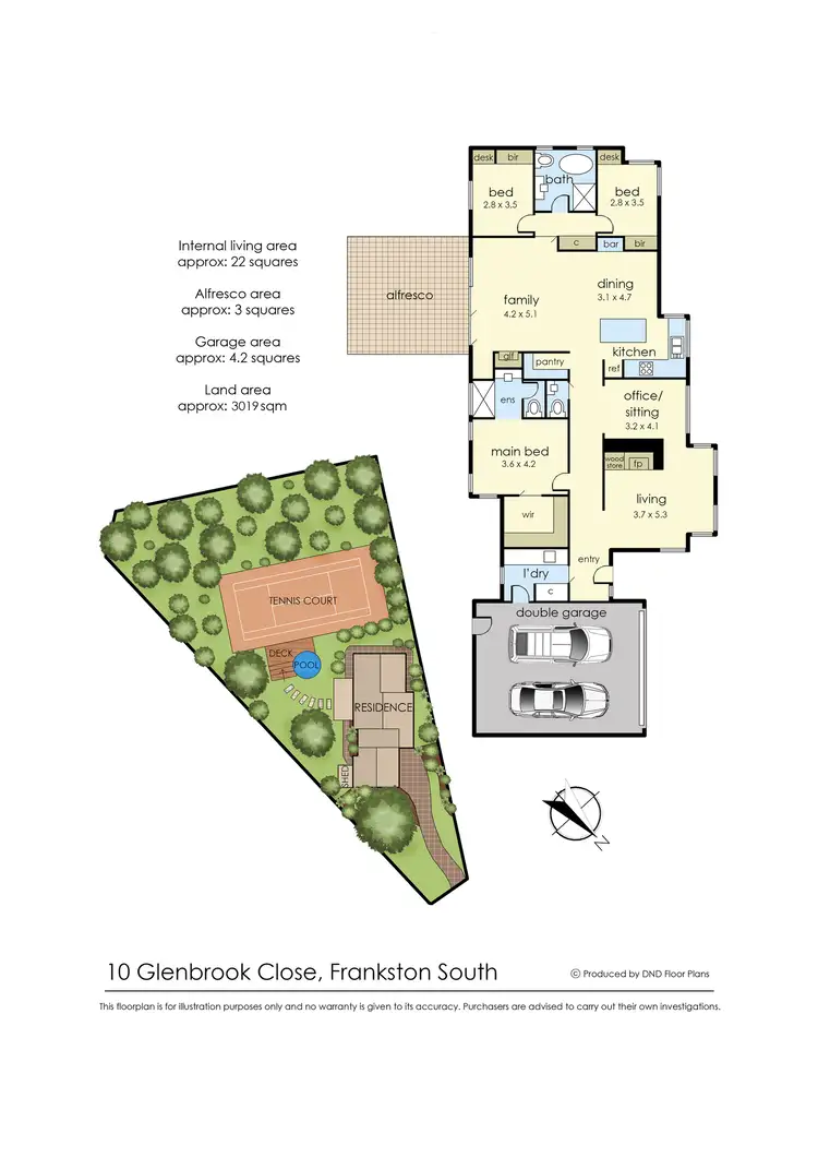 Floorplan of Homely house listing, 10 Glenbrook Close, Frankston South VIC 3199