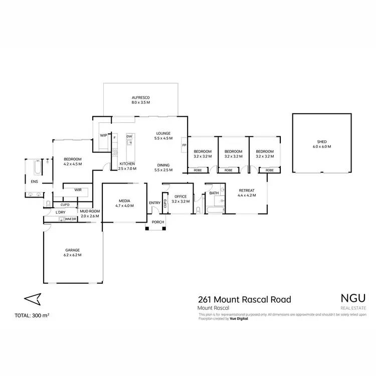 Floorplan of Homely house listing, 261 Mount Rascal Road, Mount Rascal QLD 4350