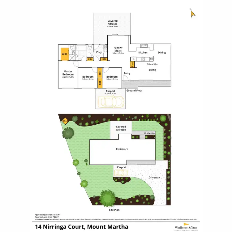 Floorplan of Homely house listing, 14 Nirringa Court, Mount Martha VIC 3934