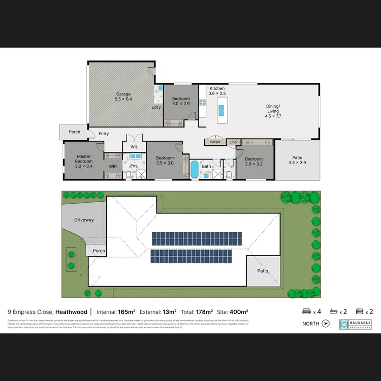 Floorplan of Homely house listing, 9 Empress Close, Heathwood QLD 4110