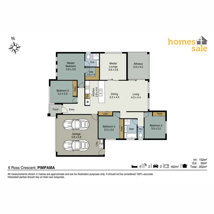 Floorplan of Homely house listing, 6 Ross Crescent, Pimpama QLD 4209