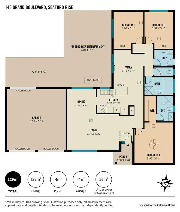 Floorplan of Homely house listing, 146 Grand Boulevard, Seaford Rise SA 5169