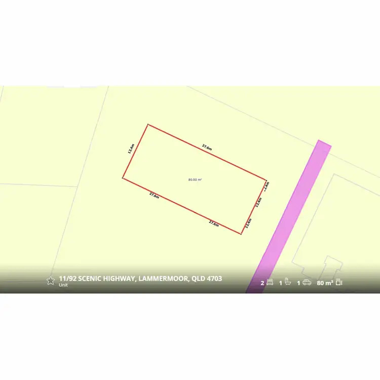 Floorplan of Homely unit listing, 11/92 Scenic Highway, Lammermoor QLD 4703