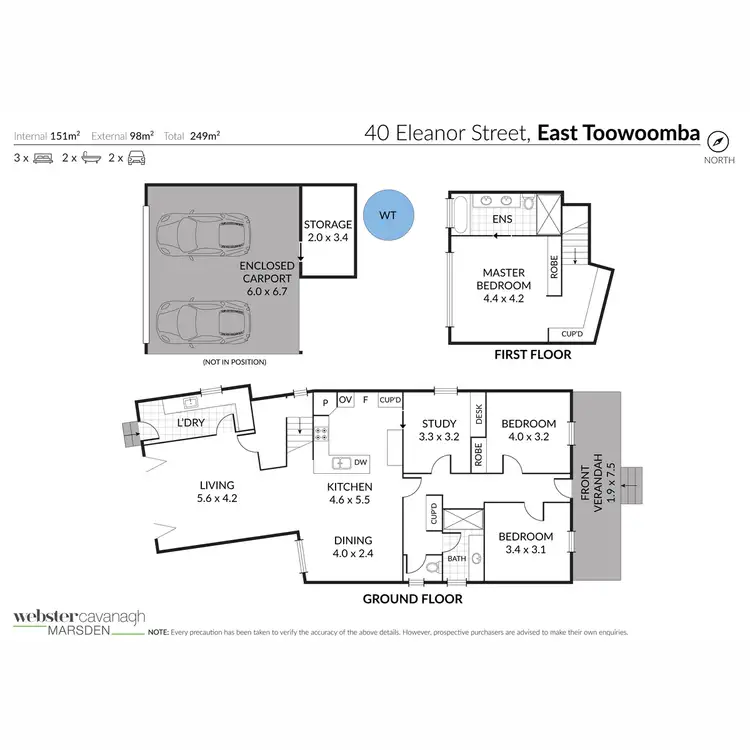 Floorplan of Homely house listing, 40 Eleanor Street, East Toowoomba QLD 4350