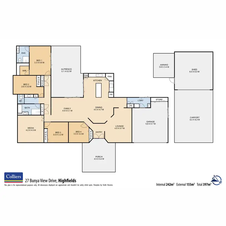 Floorplan of Homely house listing, 27 Bunya View Drive, Highfields QLD 4352