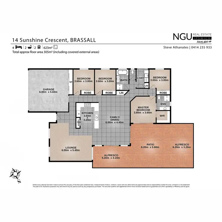 Floorplan of Homely house listing, 14 Sunshine Crescent, Brassall QLD 4305