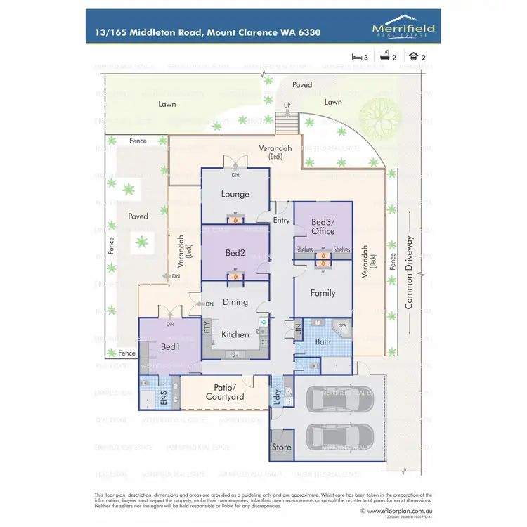 Floorplan of Homely unit listing, 13/165 Middleton Road, Mount Clarence WA 6330