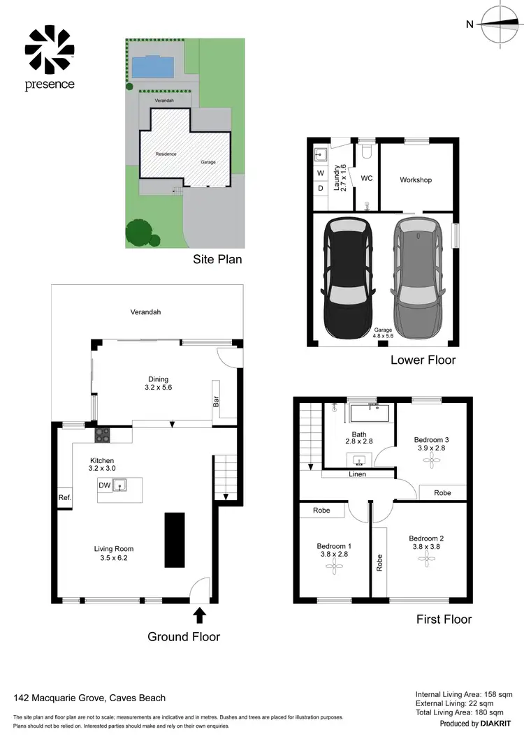 Floorplan of Homely house listing, 142 Macquarie Grove, Caves Beach NSW 2281