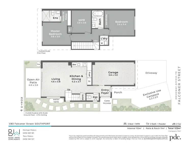 Floorplan of Homely townhouse listing, 1/83 Falconer Street, Southport QLD 4215
