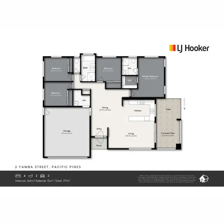 Floorplan of Homely house listing, 3 Yamba Street, Pacific Pines QLD 4211