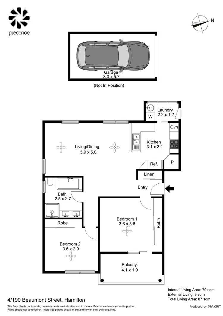 Floorplan of Homely unit listing, 4/190 Beaumont Street, Hamilton NSW 2303
