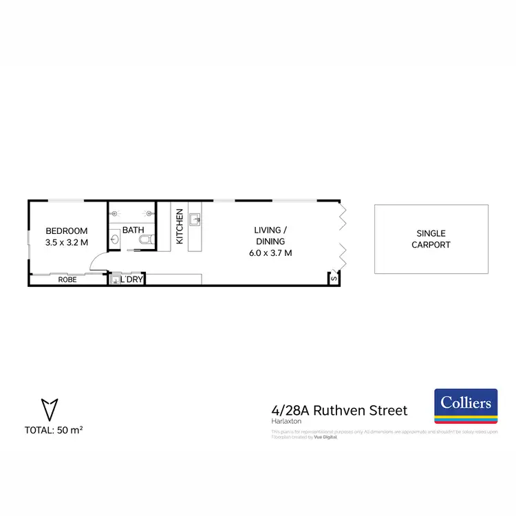 Floorplan of Homely unit listing, 4/28A Ruthven Street, Harlaxton QLD 4350