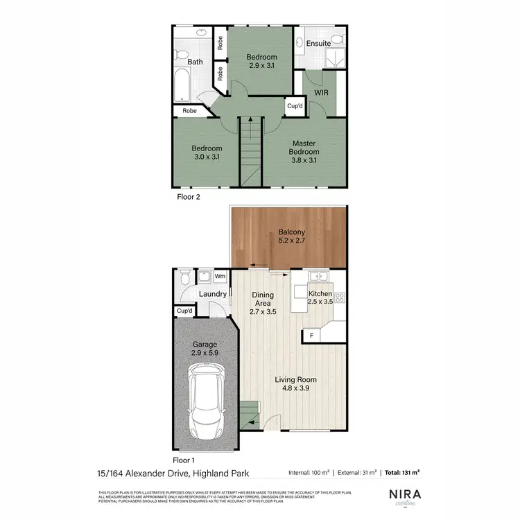 Floorplan of Homely townhouse listing, 15/164 Alexander Drive, Highland Park QLD 4211