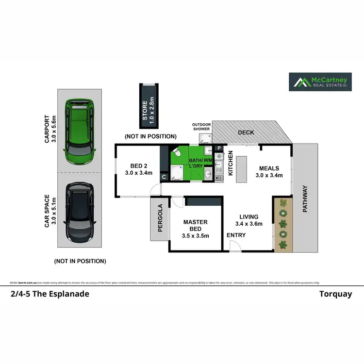 Floorplan of Homely unit listing, 2/4-5 The Esplanade, Torquay VIC 3228