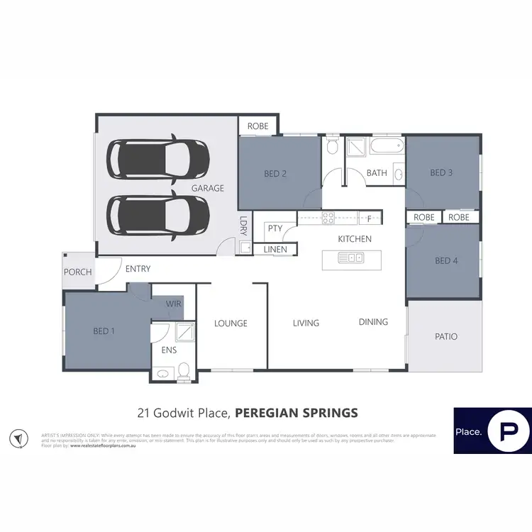 Floorplan of Homely house listing, 21 Godwit Place, Peregian Springs QLD 4573