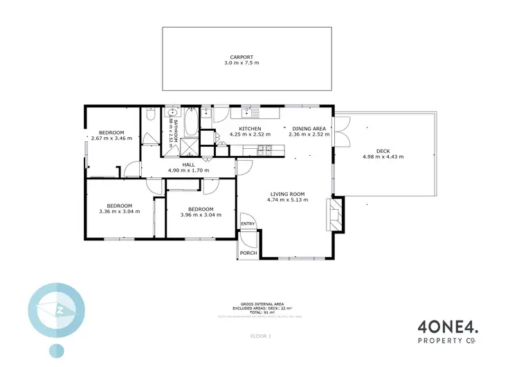 Floorplan of Homely house listing, 2 Barana Street, Mornington TAS 7018