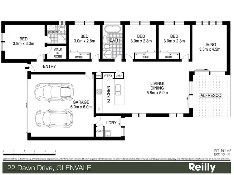 Floorplan of Homely house listing, 22 Dawn Drive, Glenvale QLD 4350
