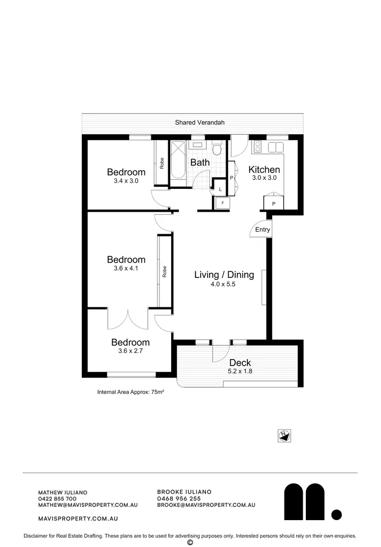 Floorplan of Homely apartment listing, 5/289 Darby Street, Bar Beach NSW 2300