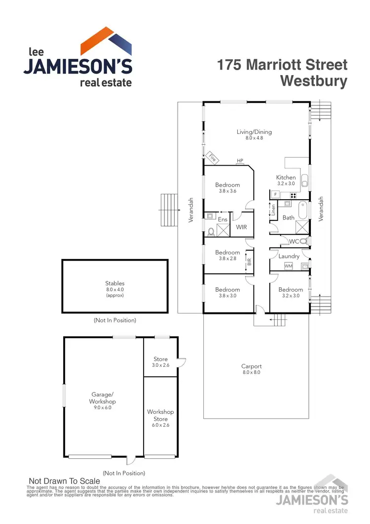 Floorplan of Homely house listing, 175 Marriott Street, Westbury TAS 7303