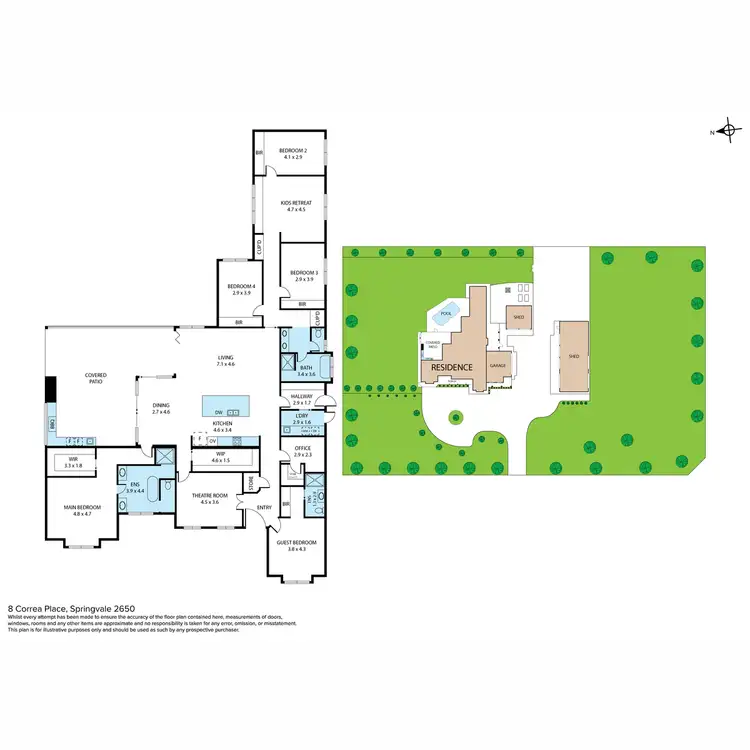 Floorplan of Homely house listing, 8 Correa Place, Springvale NSW 2650