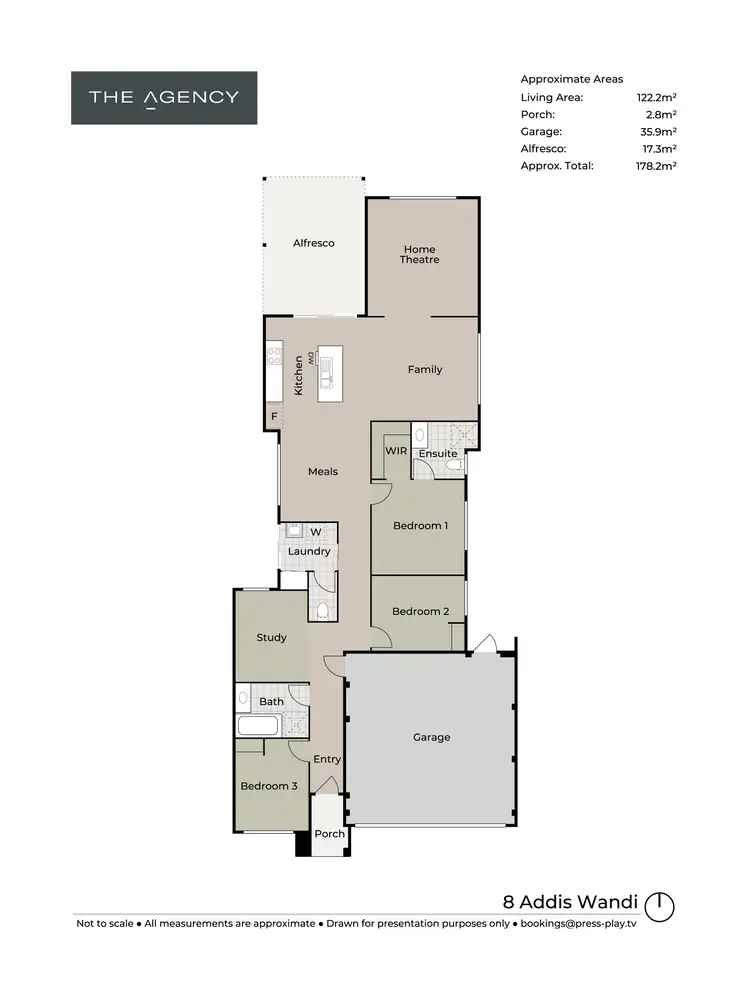 Floorplan of Homely house listing, 8 Addis Way, Wandi WA 6167