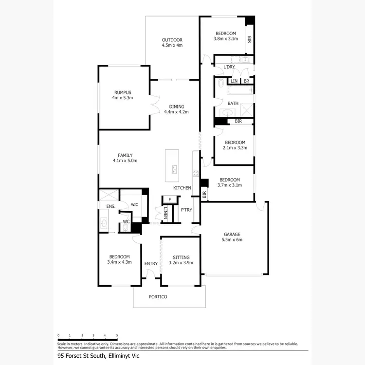 Floorplan of Homely house listing, 95 Forest Street South, Elliminyt VIC 3250