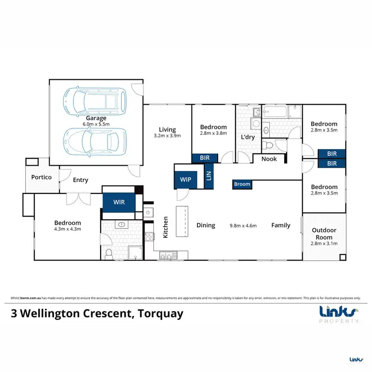 Floorplan of Homely house listing, 3 Wellington Crescent, Torquay VIC 3228