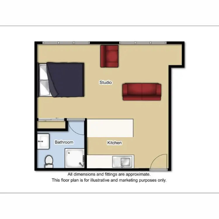 Floorplan of Homely apartment listing, 401/391 Wickham Tce, Spring Hill QLD 4000
