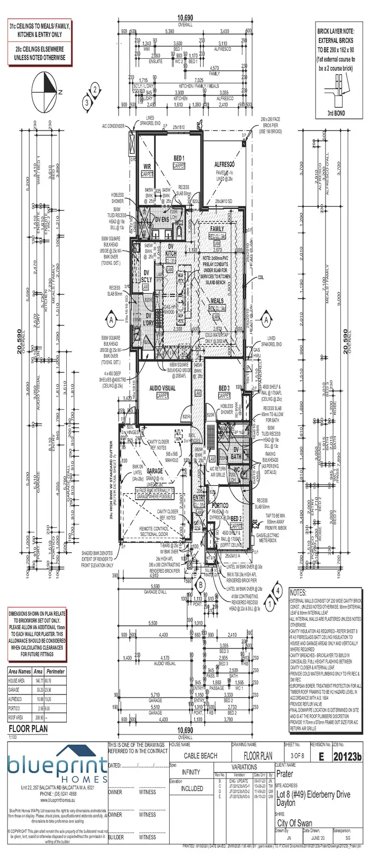 Floorplan of Homely house listing, 49 Elderberry Drive, Dayton WA 6055