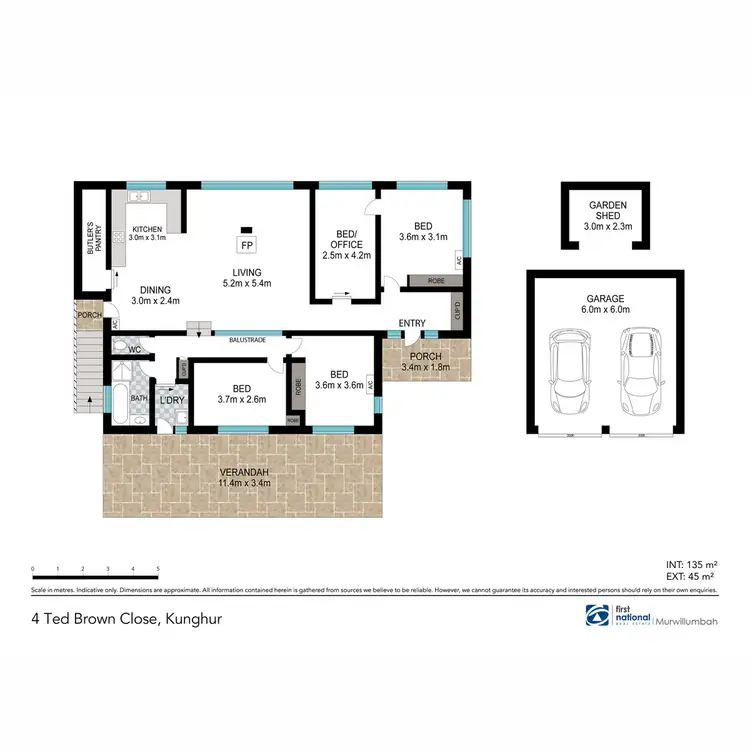 Floorplan of Homely rural property listing, 4 Ted Brown Close, Kunghur NSW 2484
