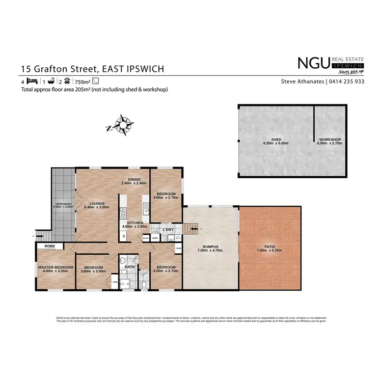 Floorplan of Homely house listing, 15 Grafton Street, East Ipswich QLD 4305