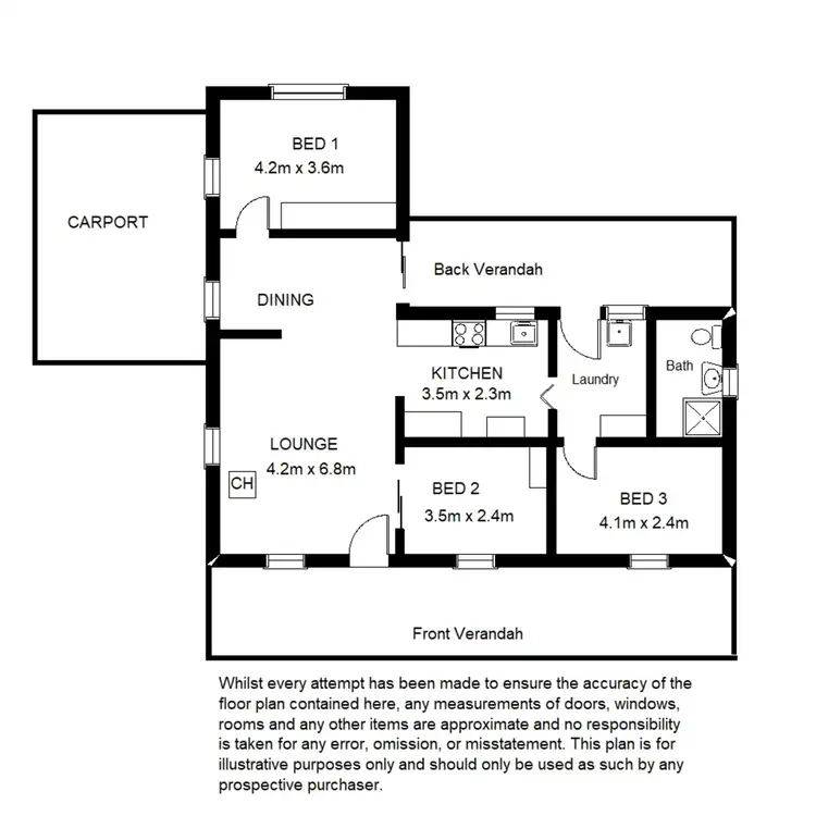 Floorplan of Homely house listing, 5 Heysen Avenue, Hawker SA 5434