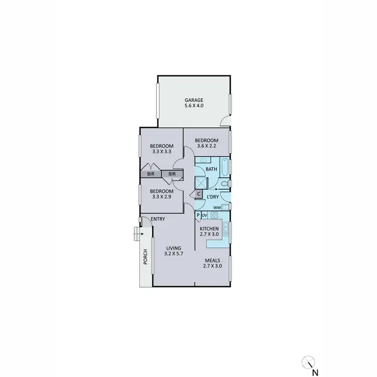 Floorplan of Homely unit listing, 2/49 Acacia Road, Ferntree Gully VIC 3156