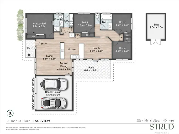 Floorplan of Homely house listing, 6 Joshua Place, Raceview QLD 4305