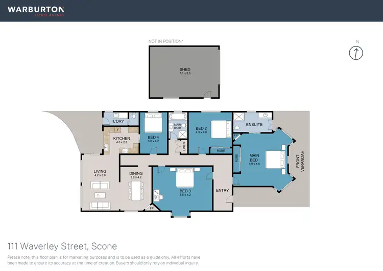 Floorplan of Homely house listing, 111 Waverley Street, Scone NSW 2337