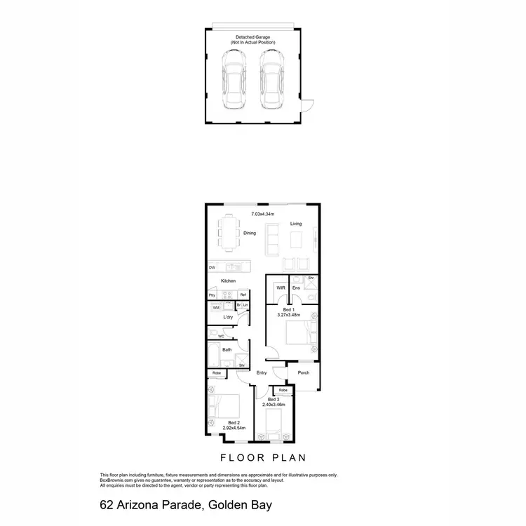 Floorplan of Homely house listing, 62 Arizona Parade, Golden Bay WA 6174