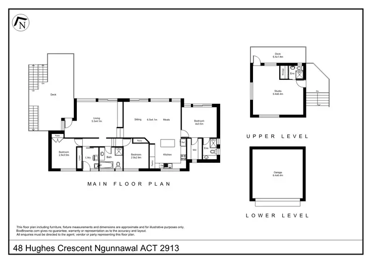 Floorplan of Homely house listing, 48 Hughes Crescent, Ngunnawal ACT 2913