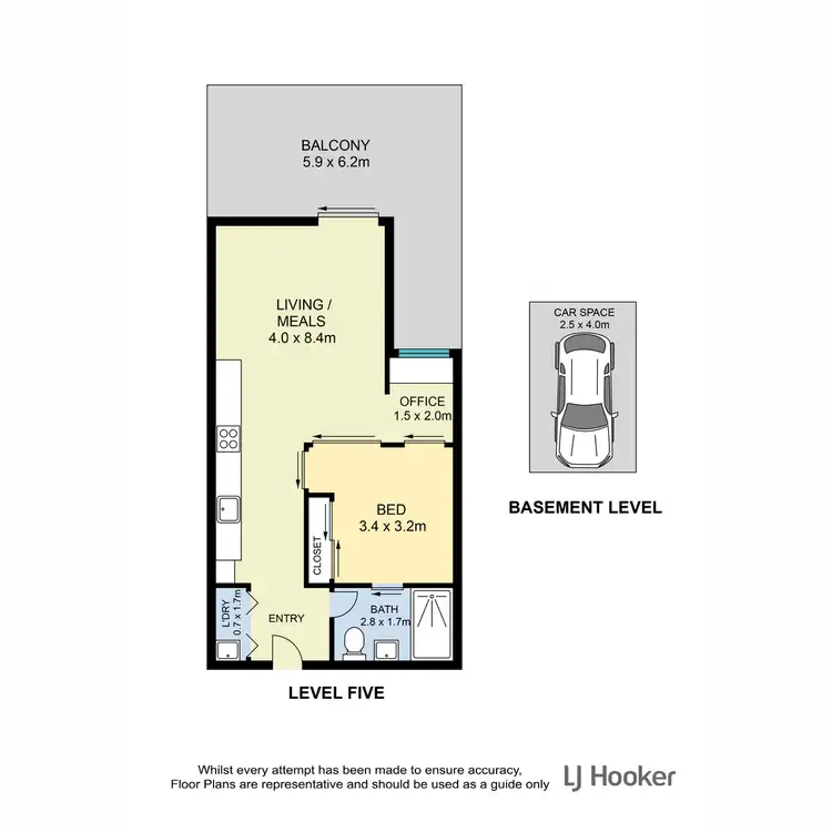Floorplan of Homely unit listing, 506/59 Latham Street, Chermside QLD 4032