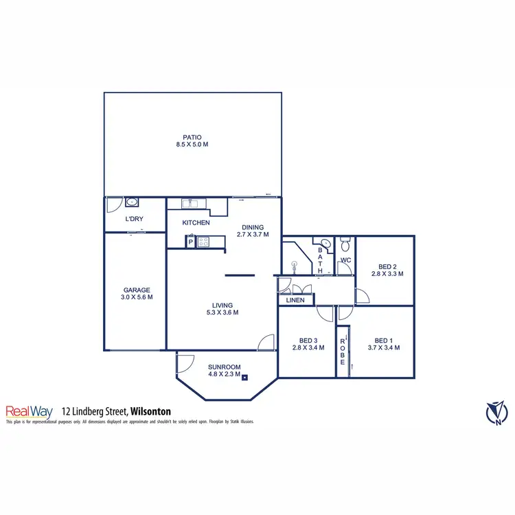 Floorplan of Homely house listing, 12 Lindberg Street, Wilsonton QLD 4350