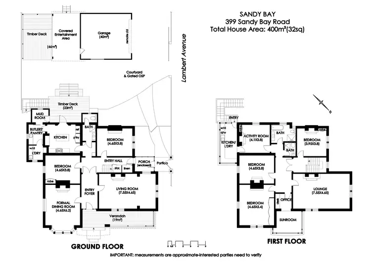 Floorplan of Homely house listing, 399 Sandy Bay Road, Sandy Bay TAS 7005