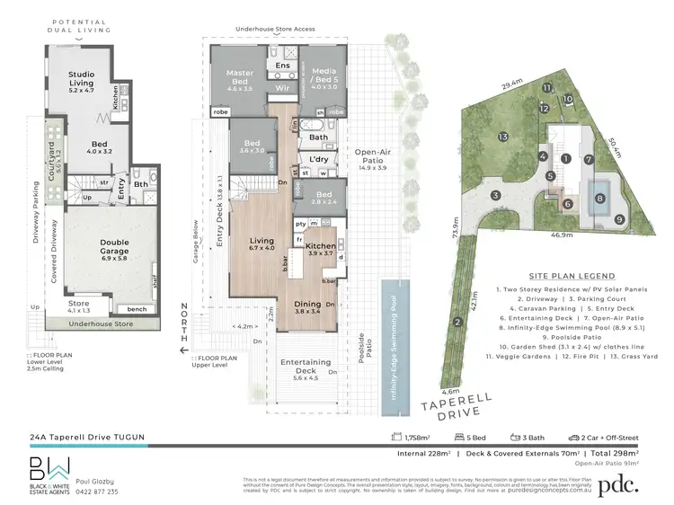 Floorplan of Homely house listing, 24A Taperell Drive, Tugun QLD 4224
