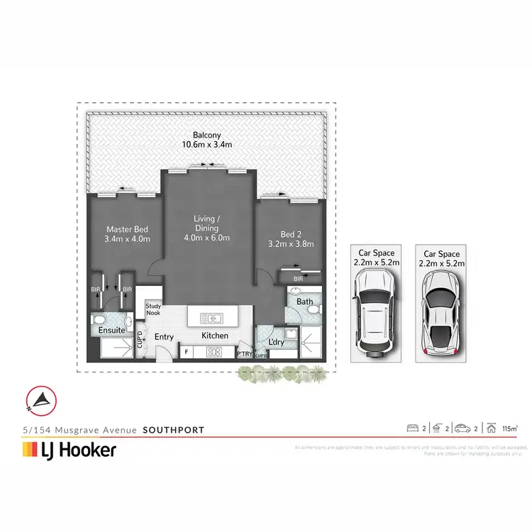 Floorplan of Homely apartment listing, 5/154 Musgrave Avenue, Southport QLD 4215