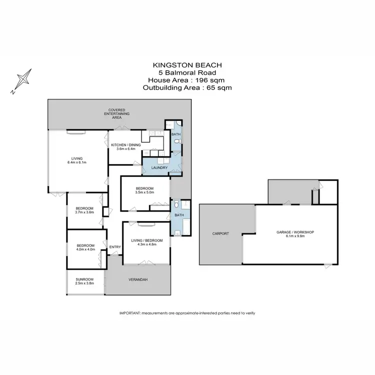 Floorplan of Homely house listing, 5 Balmoral Road, Kingston Beach TAS 7050